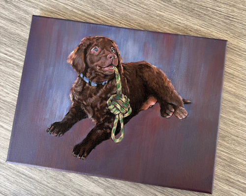 Custom Animal Portrait Canvas